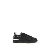 Philipp Plein Black Calf Leather Bos Taurus Athletic Sneakers